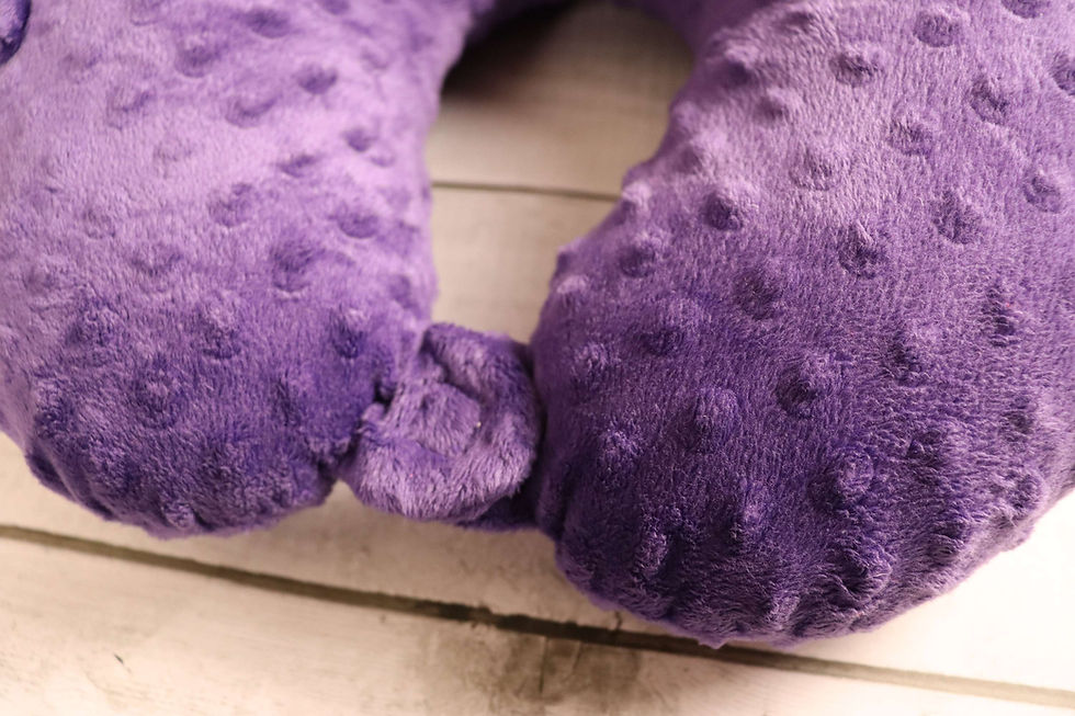 Thumbnail: Poke-A-Dot Series: Royal Purple Travel Pillow