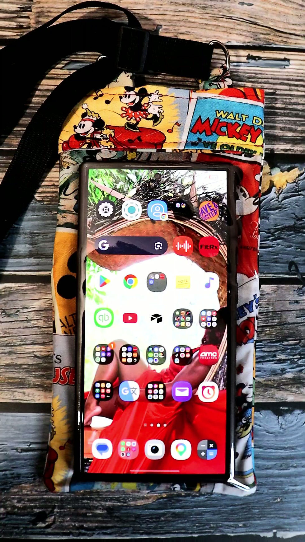 Thumbnail: Mickey Mouse Comics Touchscreen Phone Crossbody Wallet
