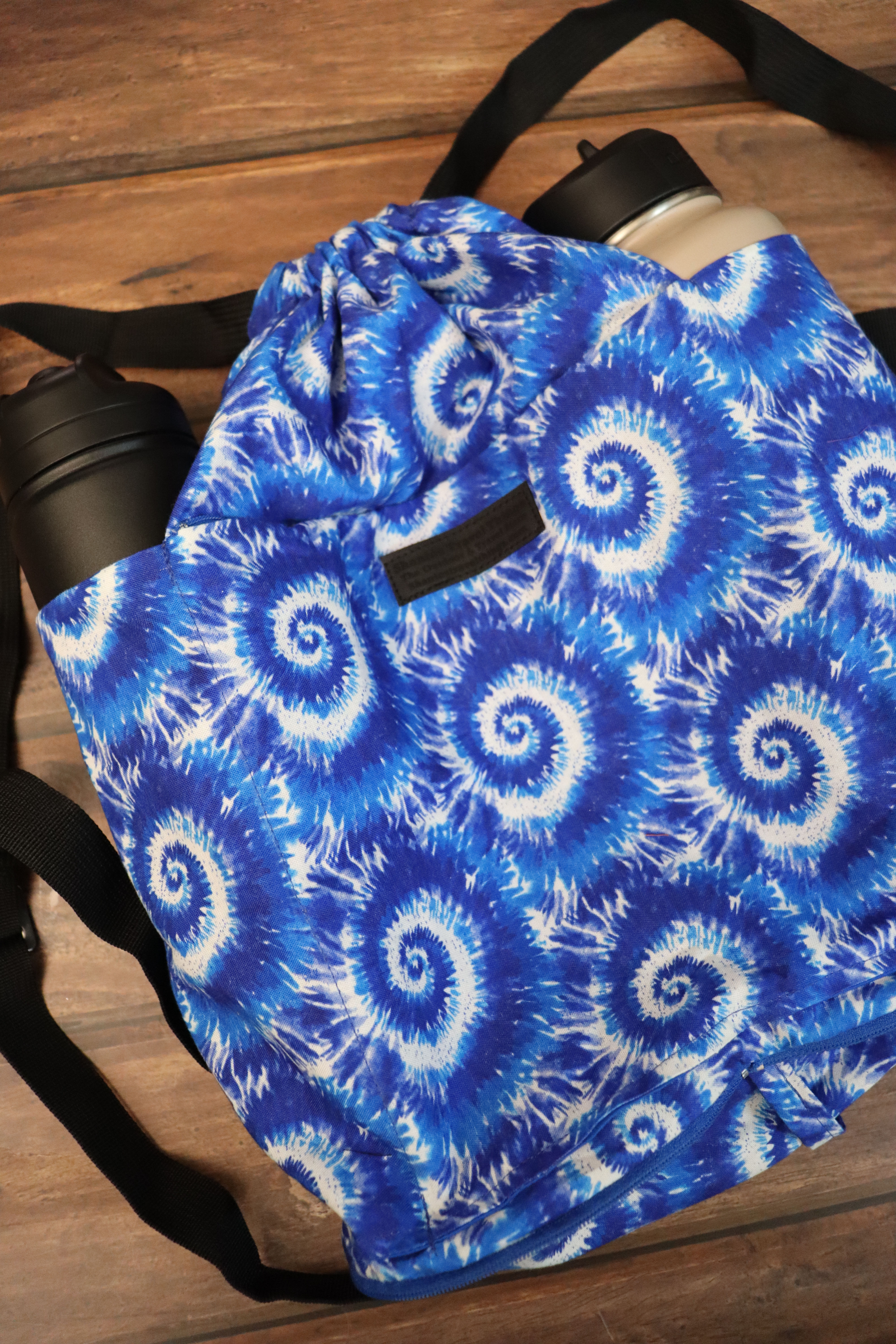 That Tye Dye Life: Blue Packable Backpack