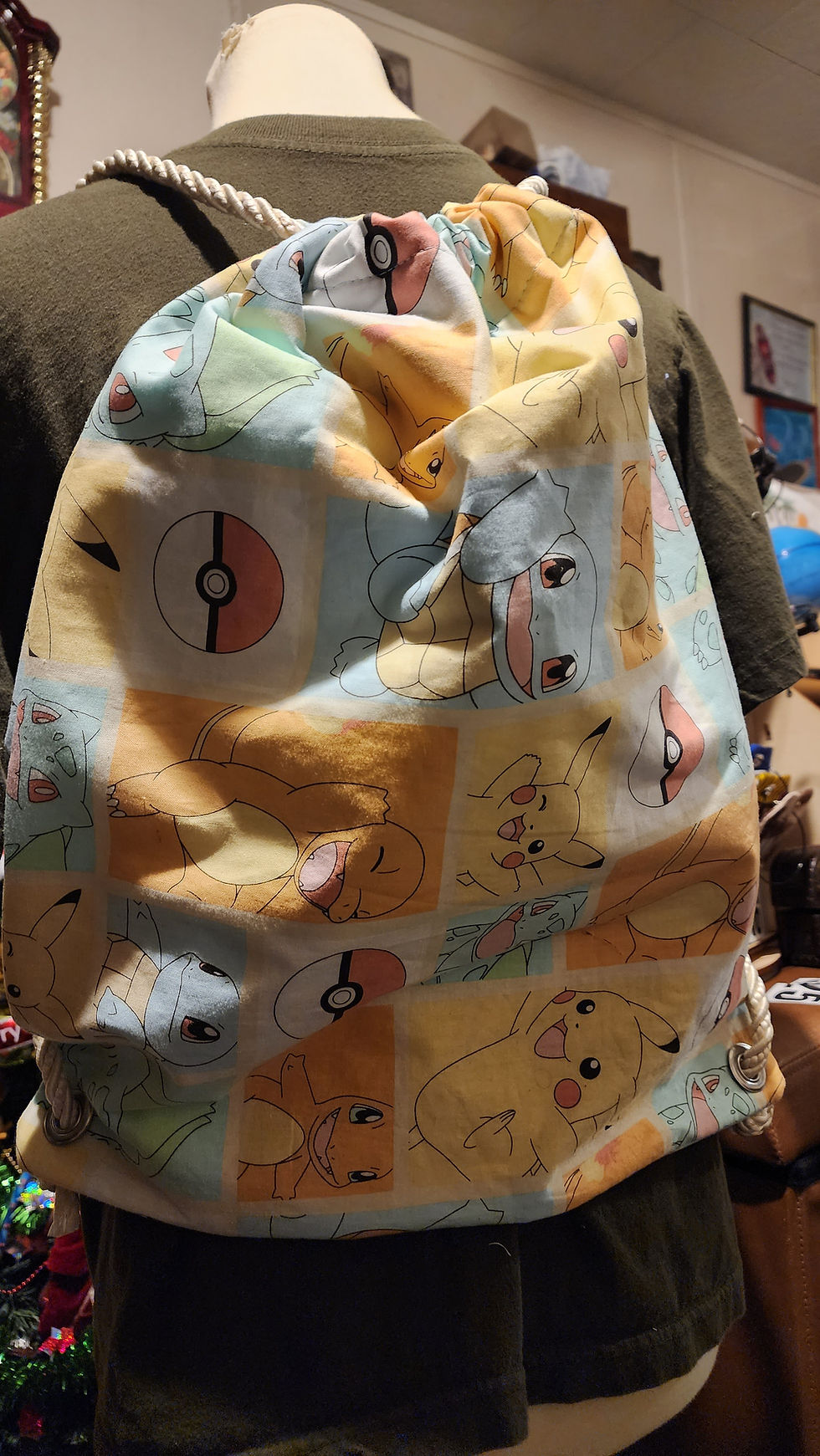 Thumbnail: Pallet Town (Pokémon) Oversized Drawstring Backpack