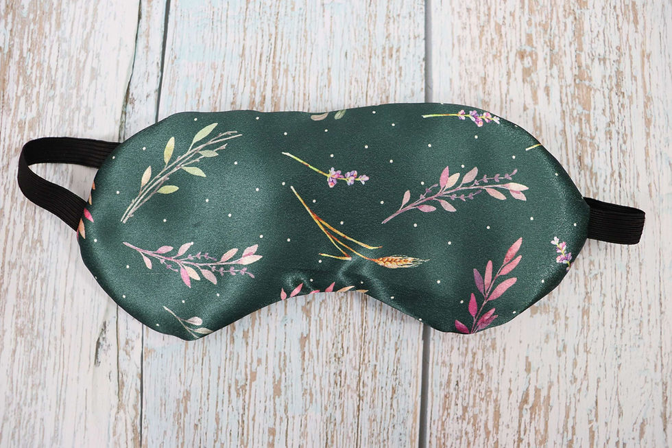 Thumbnail: Myrtle Evergreen Charmeuse Sleep Mask