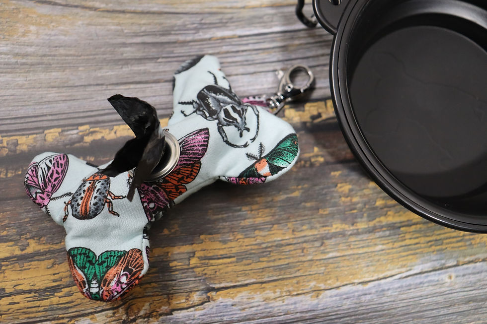 Thumbnail: Bug Village Dog Poop Bag Holder With Collapsible Dog Bowl