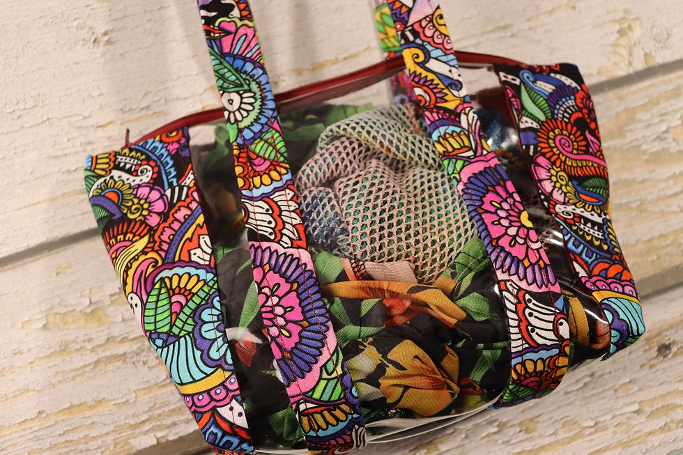 Thumbnail: Nature Is Groovy Clear Stadium Approved Mini Tote