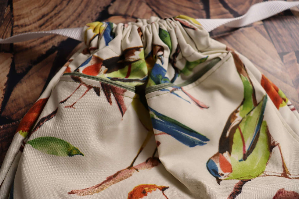 Thumbnail: Bird Watchers Paradise Oversized Drawstring Backpack