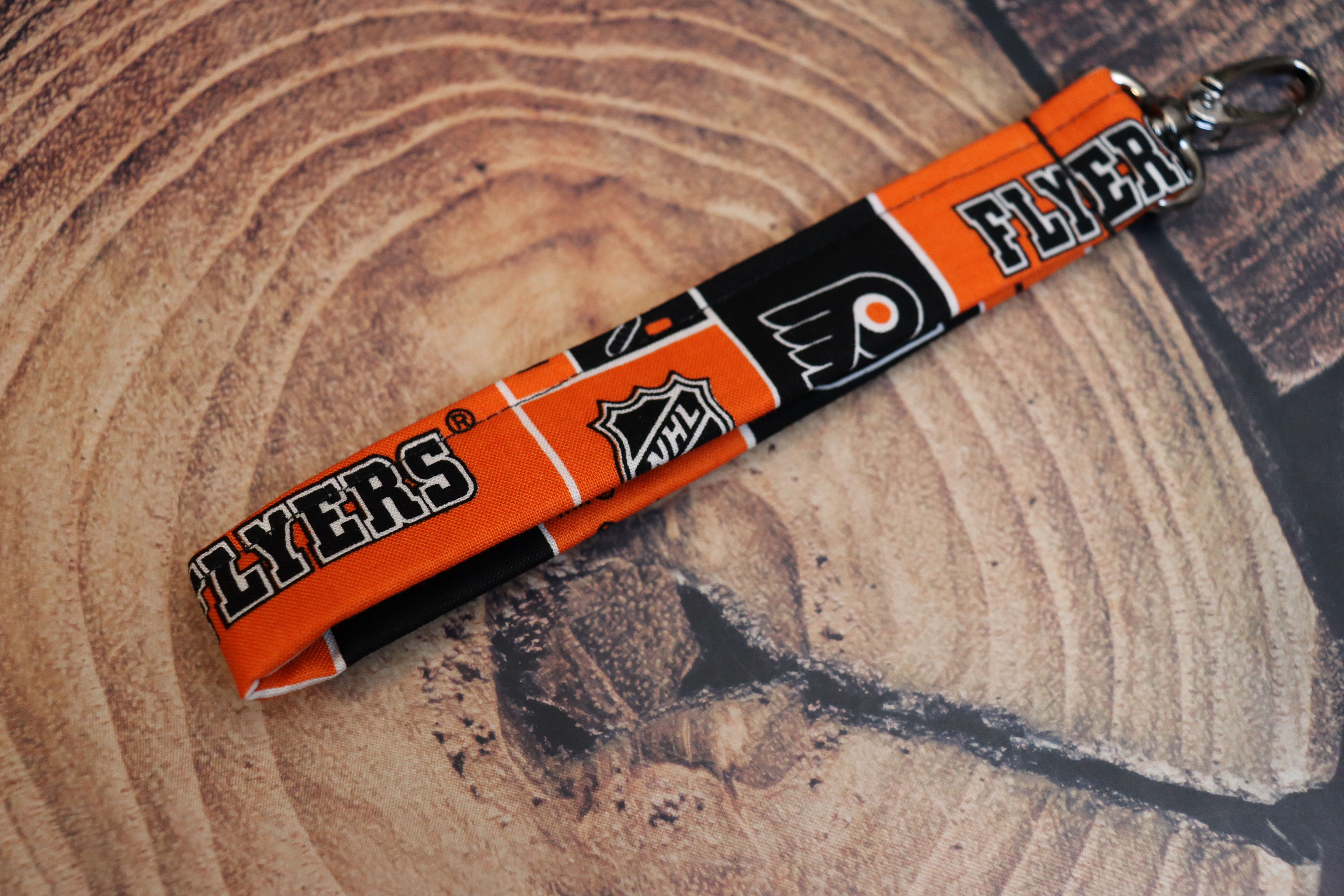 Flyers Hockey Wristlet Keychain