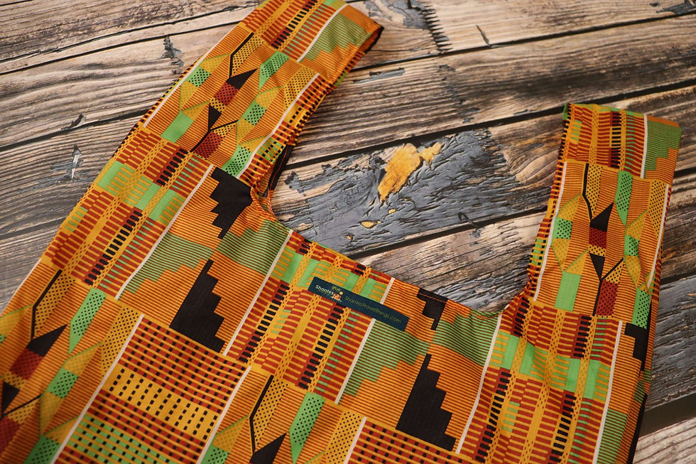 Thumbnail: Kente Kingdom Waterproof Beach Market Bag