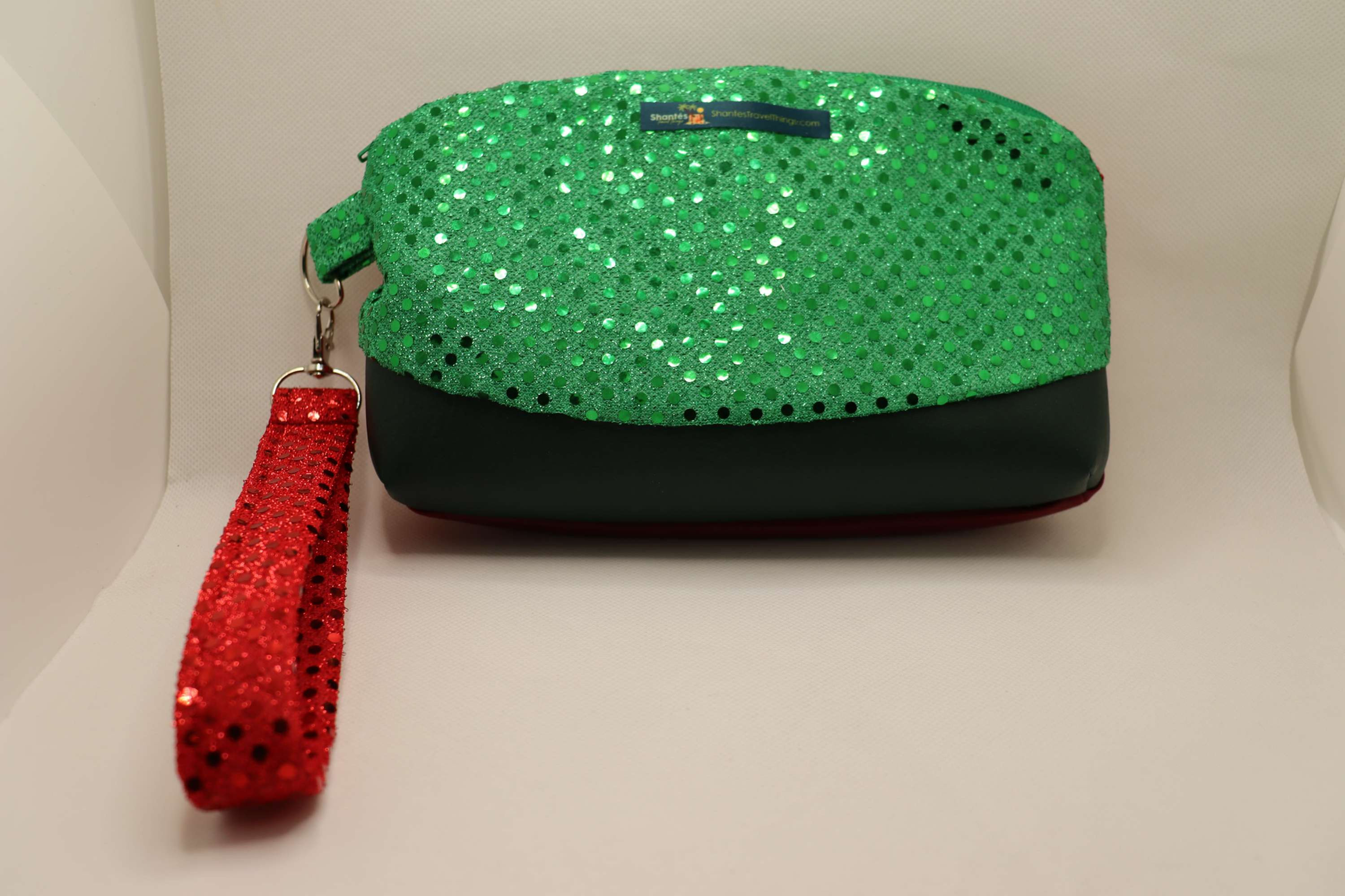 Christmas Fiesta: Red & Green Wristlet