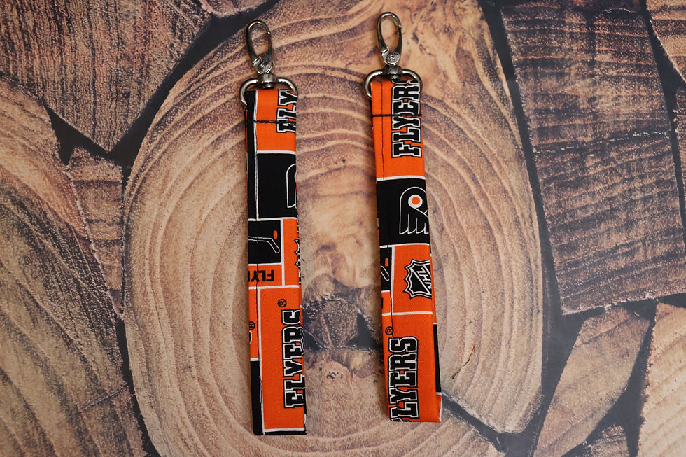 Thumbnail: Flyers Hockey Wristlet Keychain