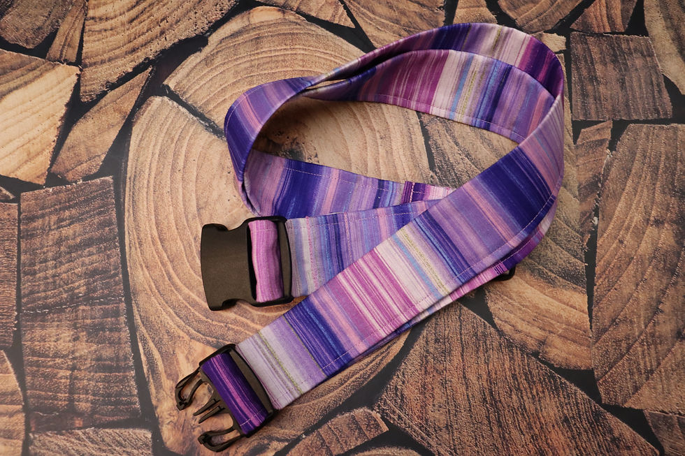 Thumbnail: Lilac Stripes Luggage Strap