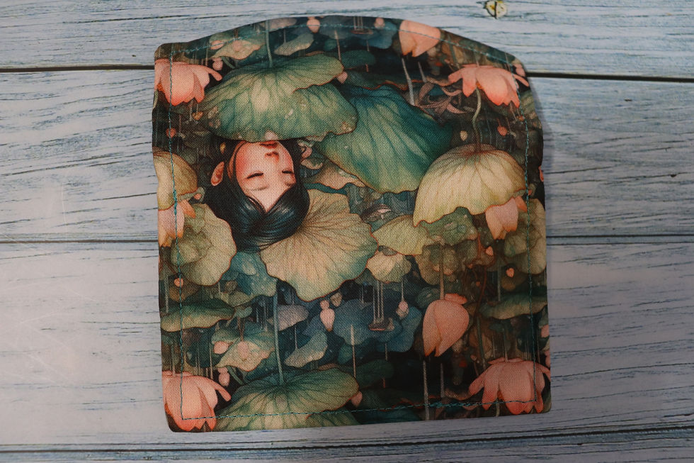 Thumbnail: Asian Lily Pond Mini Envelope Card Holder Wallet