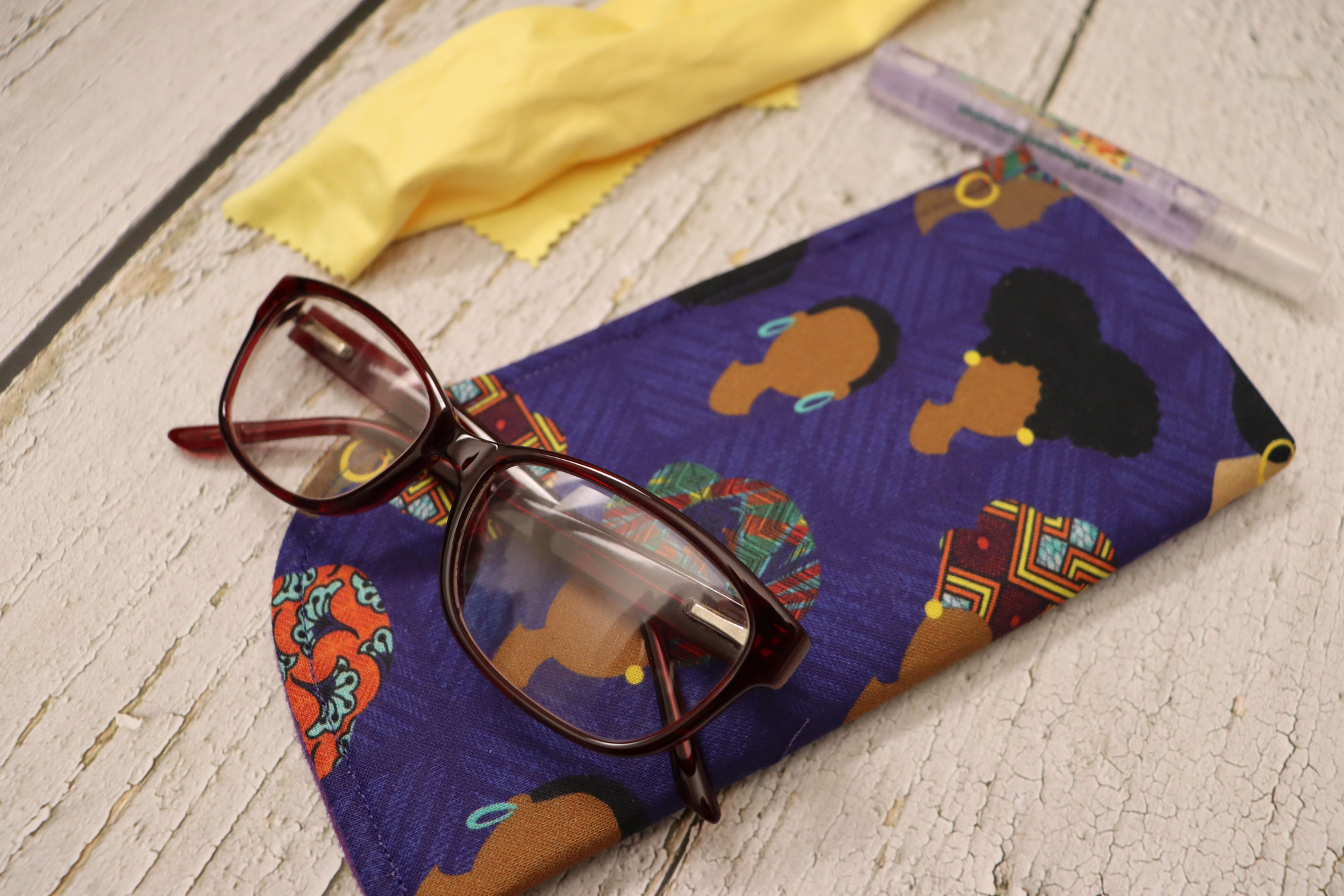 Duka Elegance: Royal Purple Soft Sunglasses Case