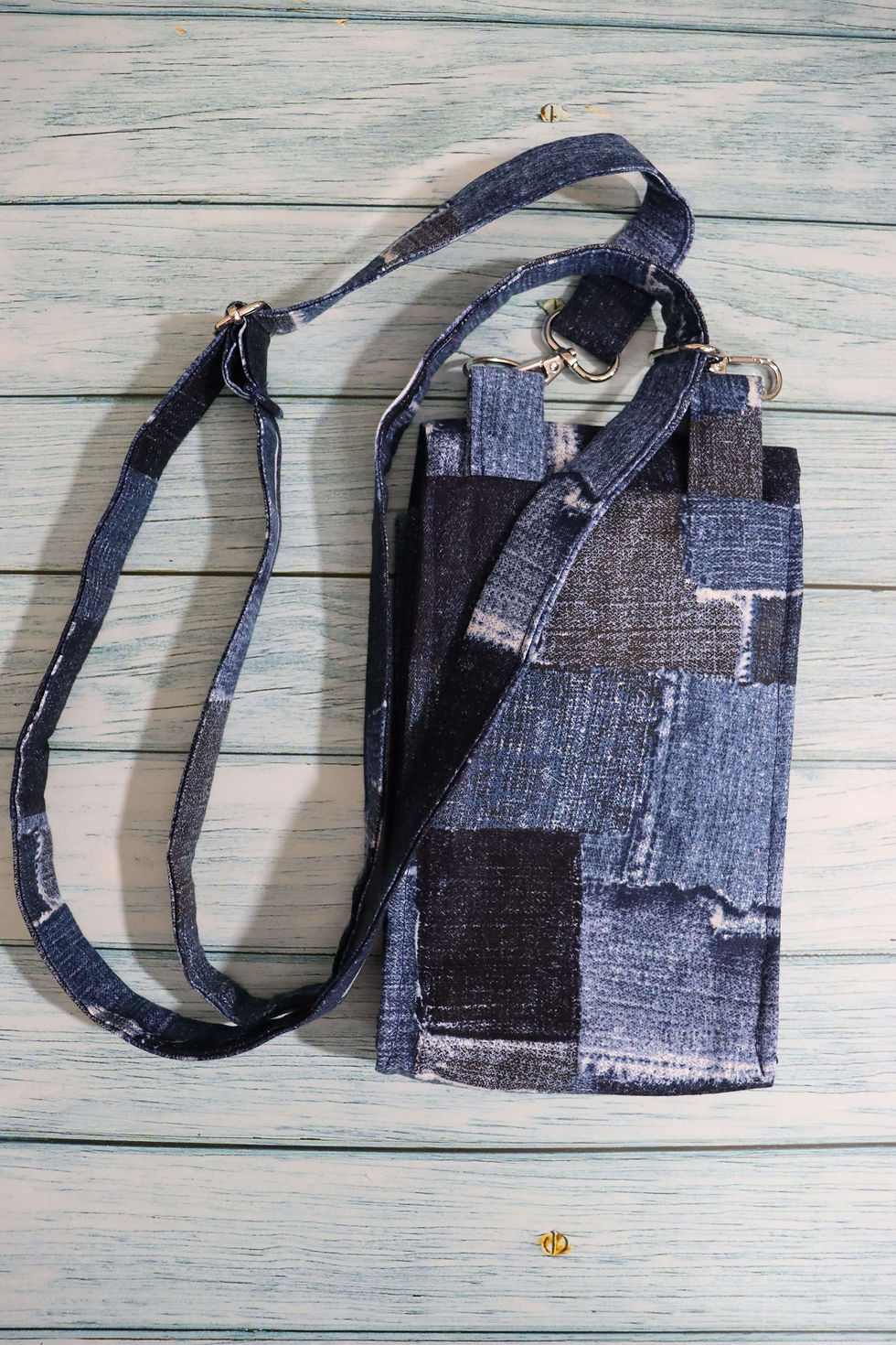 Thumbnail: Patchy Cool Jeans Mini Phone Gusset Crossbody