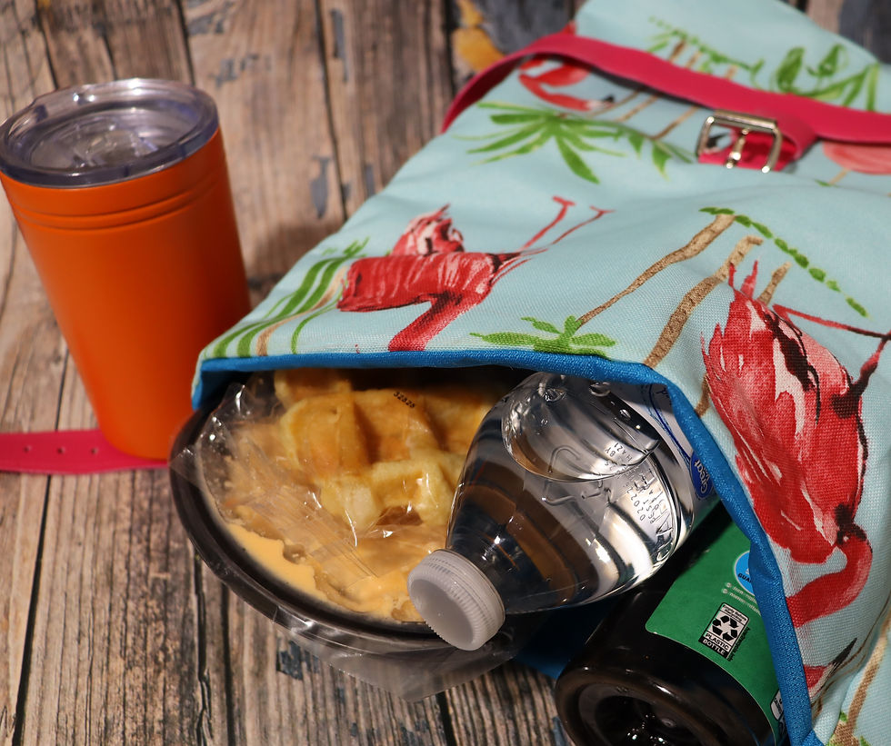Thumbnail: Flamingo Watering Hole Insulated Classic Lunch Bag
