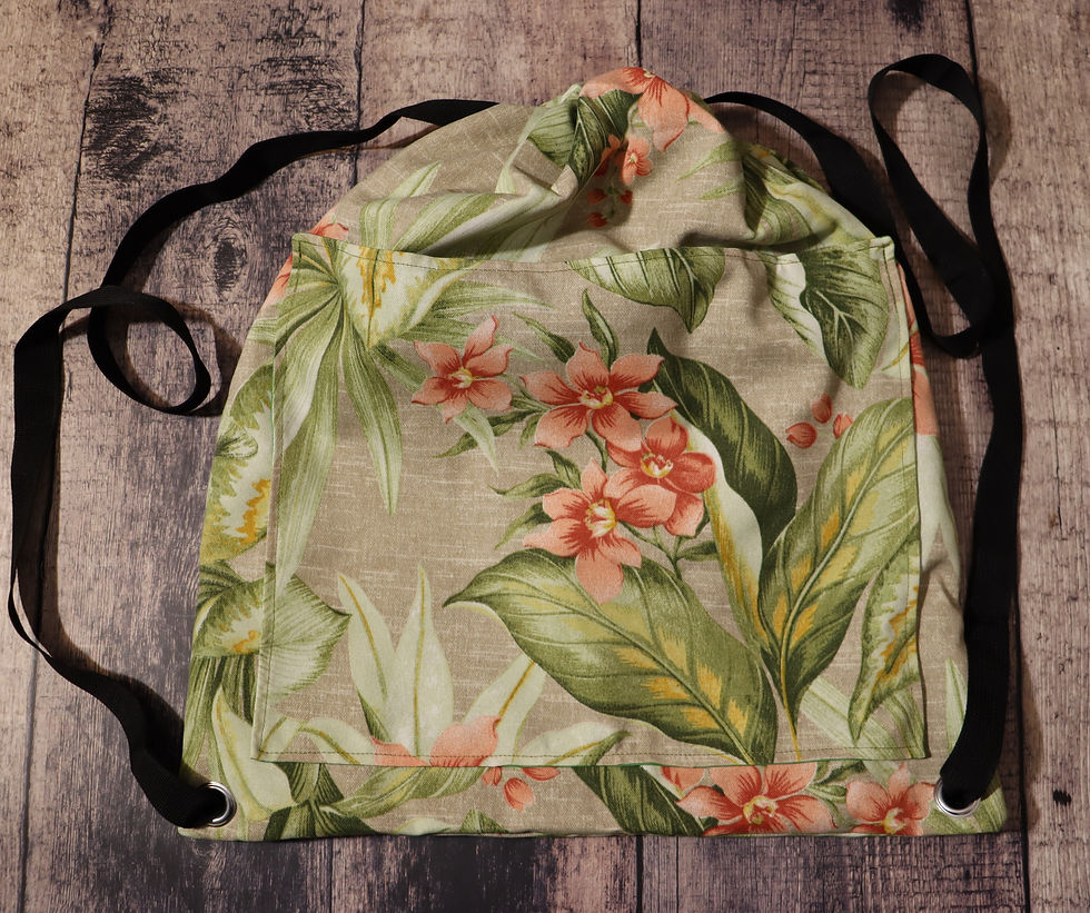 Thumbnail: Tahiti Sunrise Oversized Drawstring Backpack