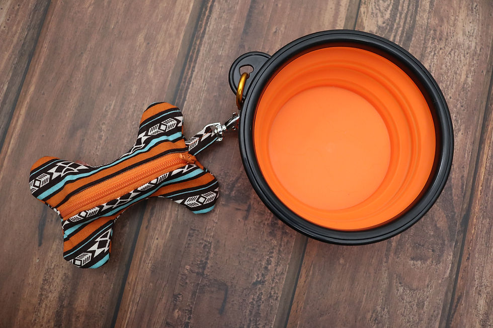 Thumbnail: Native Spirit Dog Poop Bag Holder With Collapsible Dog Bowl 