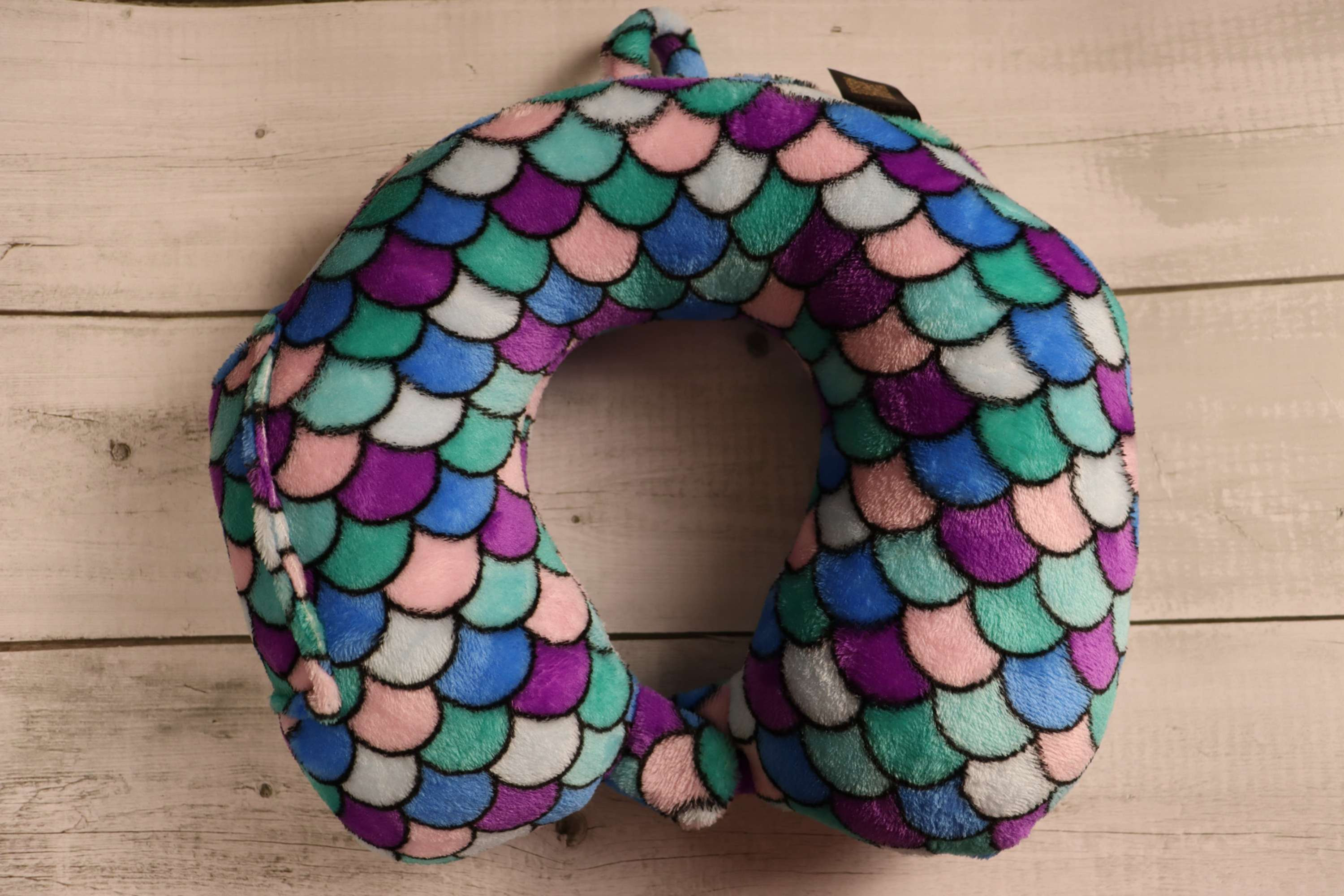 Rainbow Mermaid Travel Pillow