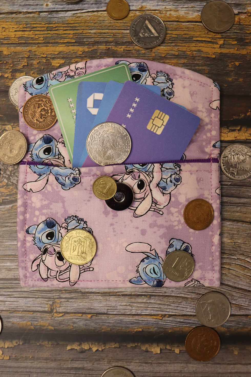 Thumbnail: Stitch & Angel Mini Envelope Card Holder Wallet 
