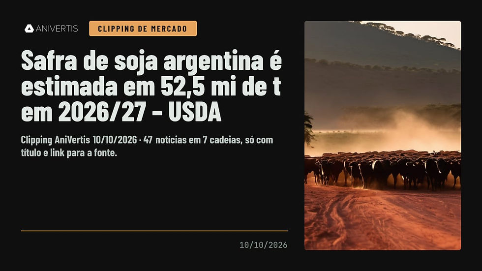 Clipping AniVertis de mercado — 10/10/2026