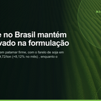 Análise AniVertis sobre Soja firme no Brasil mantém farelo elevado na formulação