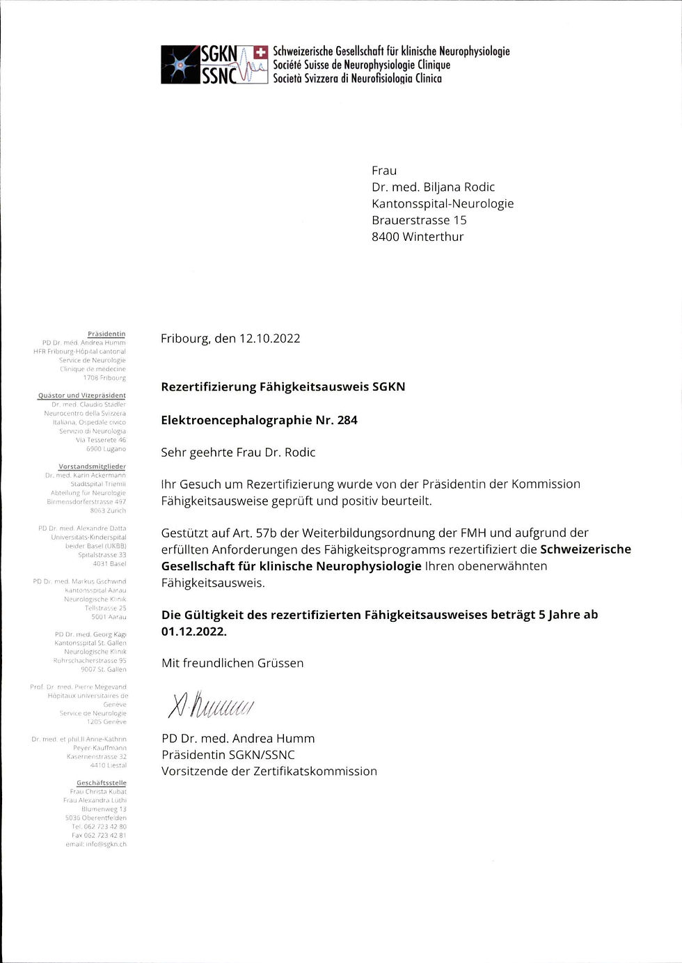 Fahigkeitsausweis SGKN EEG_gult ig ab 01.12.2022 für 5 Jahre