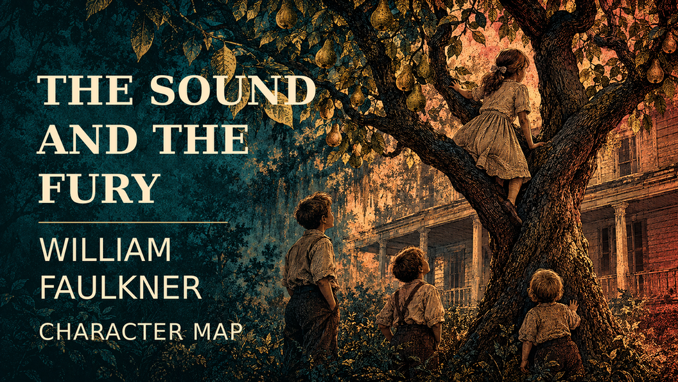The Sound and the Fury: Character Map and Compson Family Tree