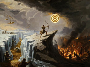 Aristotle contemplating the Golden Mean — philosophy of proportion, calibration, and enoughness applied to personal finance and the geometry of a well-spent life