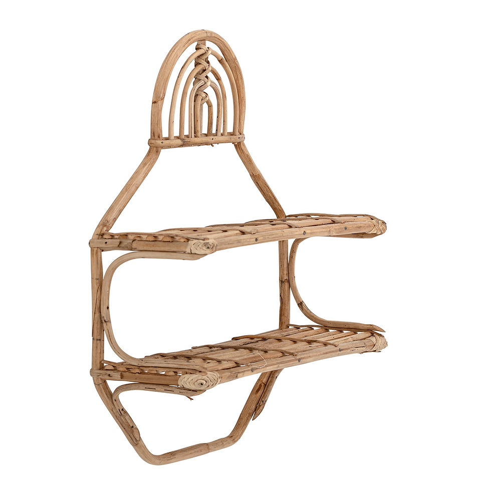 Thumbnail: Natural cane nursery wall shelf