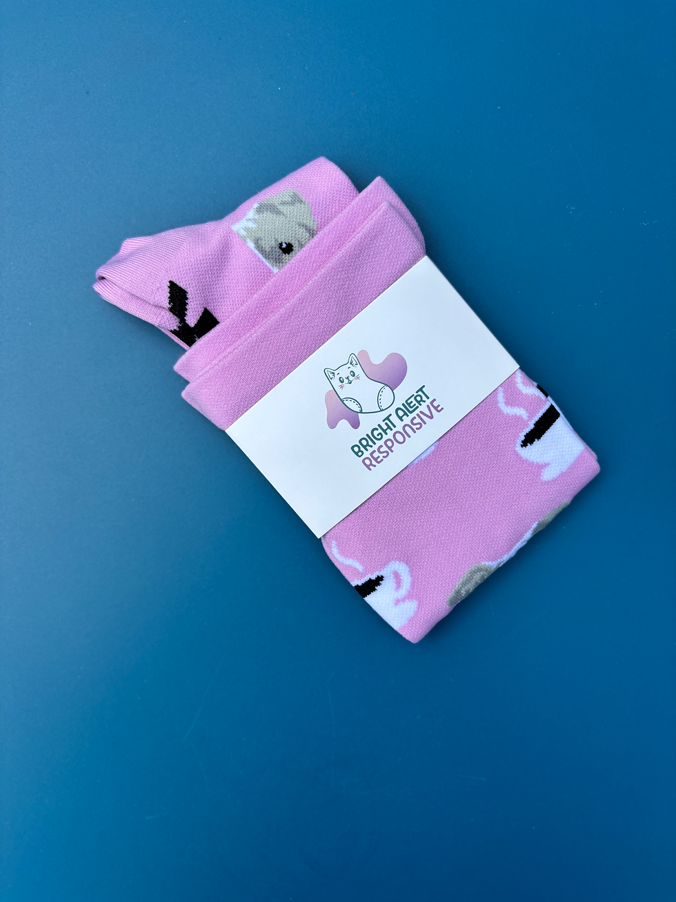 Thumbnail: Lavender Animal Compression Socks