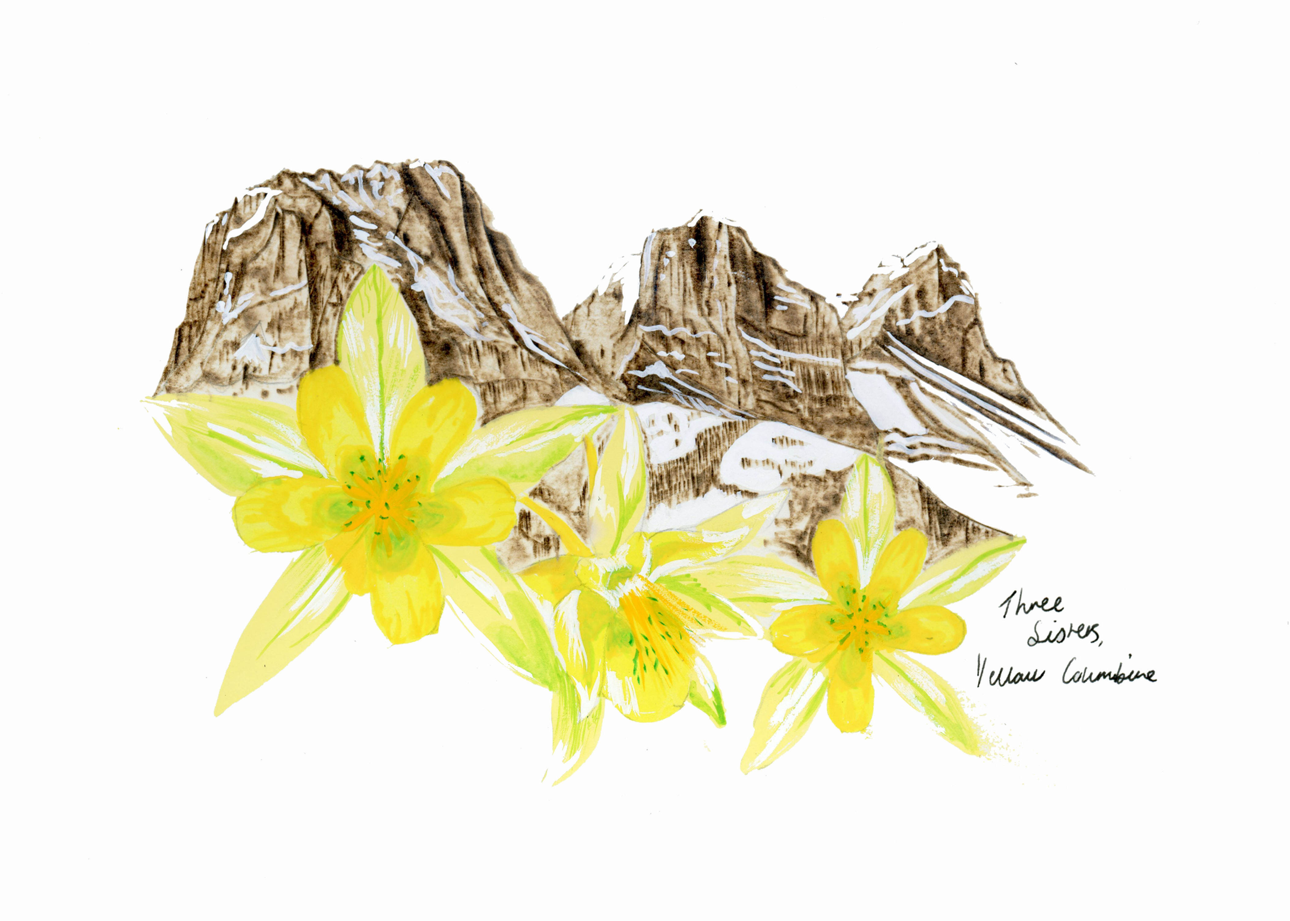 Three Sisters Art Card 5x7