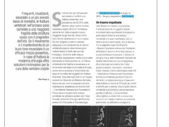 Ecco il mio ultimo articolo apparso su Ortopedia & Sanità - Le fratture negli anziani e come la