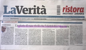 La Verità - 25/08/2019 - Un piatto di rane rivelò che l'elettricità è una cura