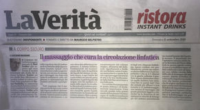 La Verità - 15/09/2019 - Il massaggio che cura la circolazione linfatica