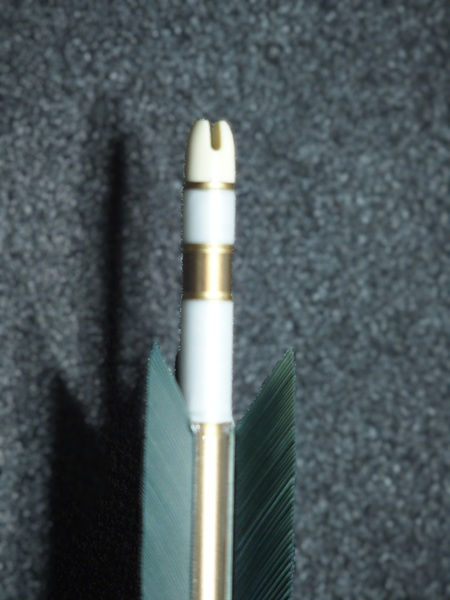 Thumbnail: Jura-Ya 2015 Kinteki Arrows – Turkey Feather – White Binding - Set of 6
