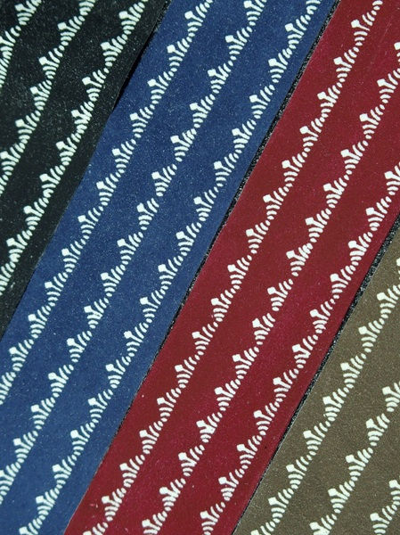 Thumbnail: Kyudo Bow Grip, Ko-To Deer Leather - Iris Pattern