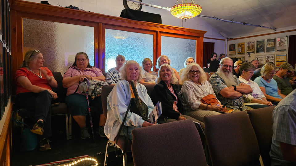 Seniors at a drama production