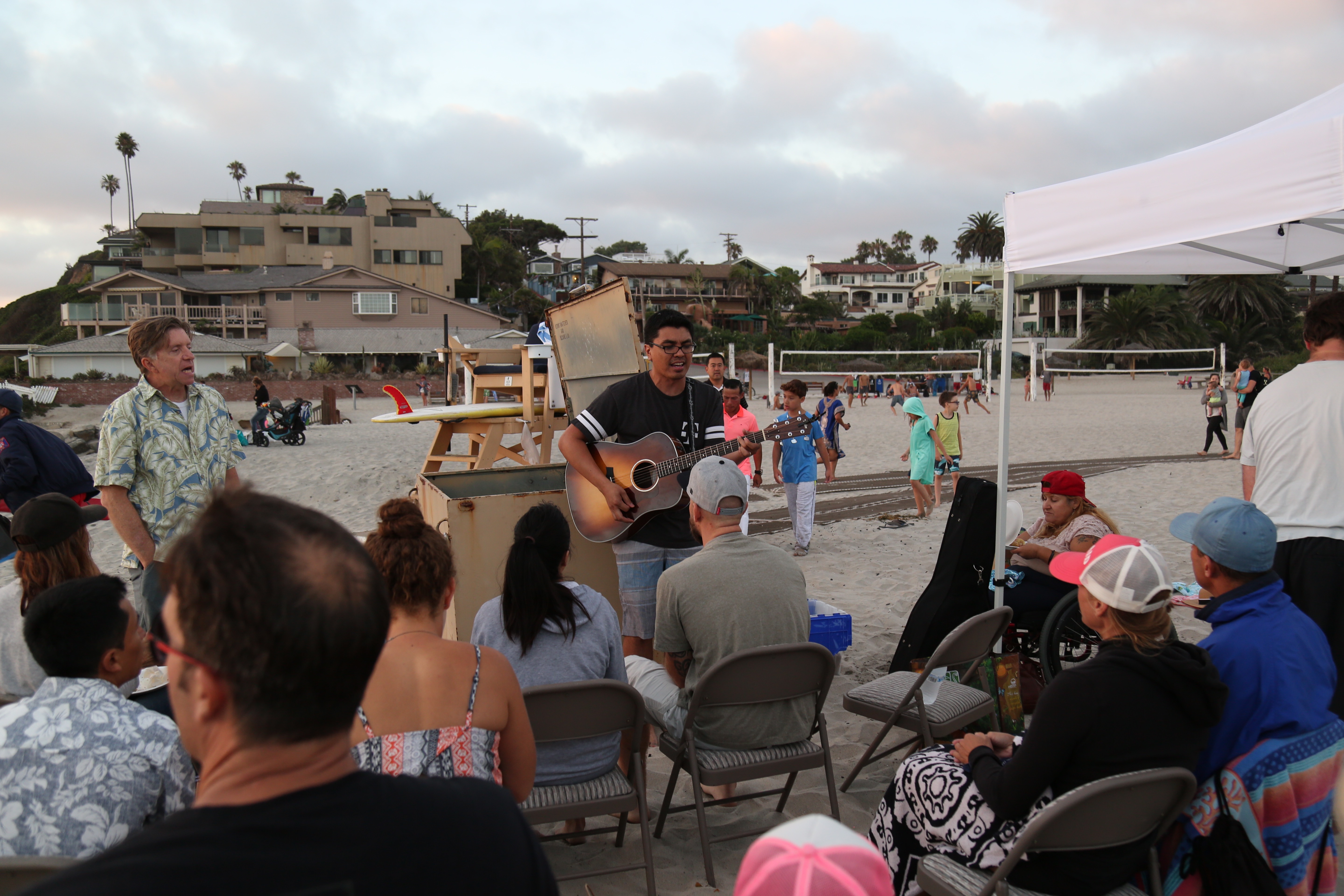 Pastor Nate leading us into worship.