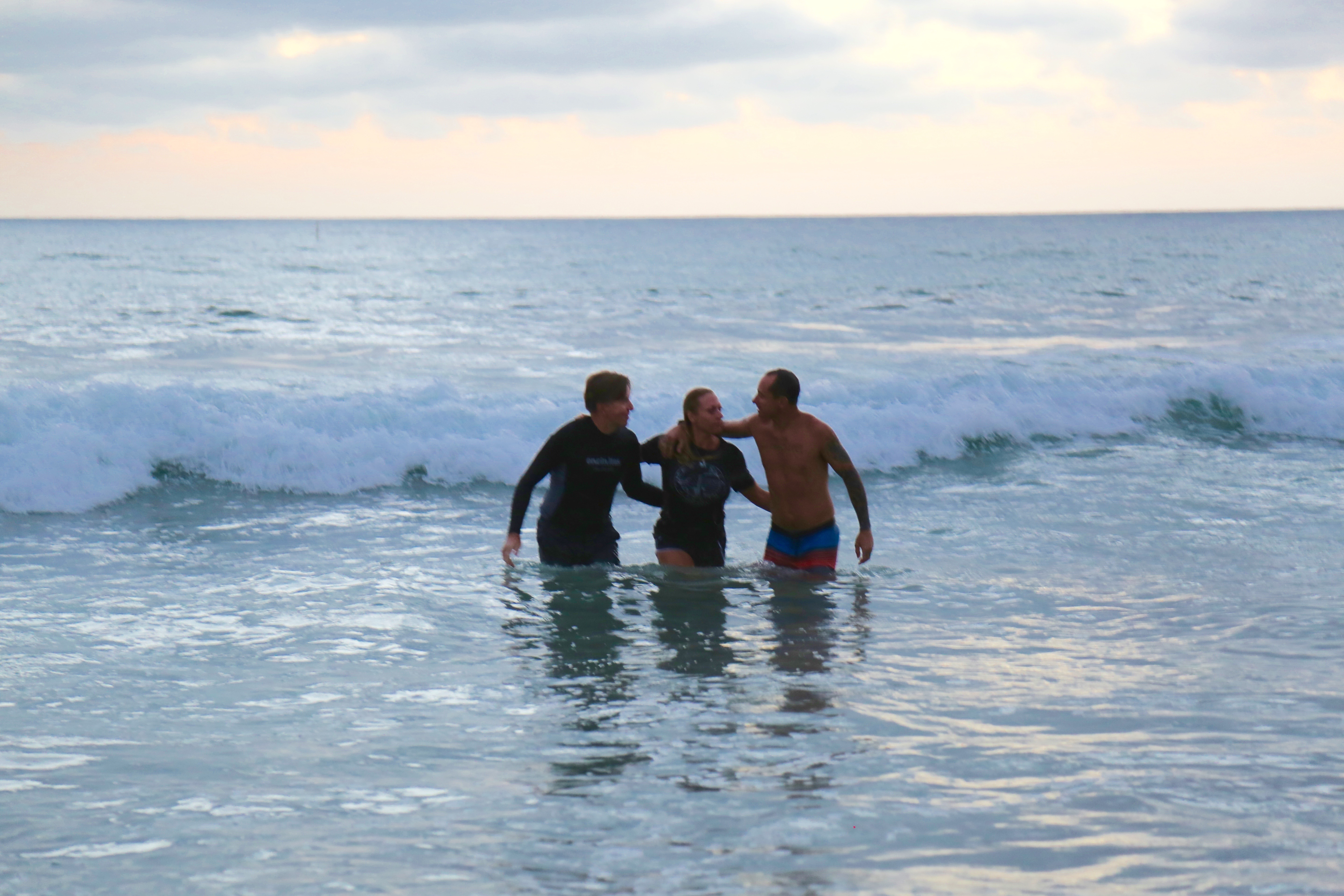 Both raised to new life in Christ.