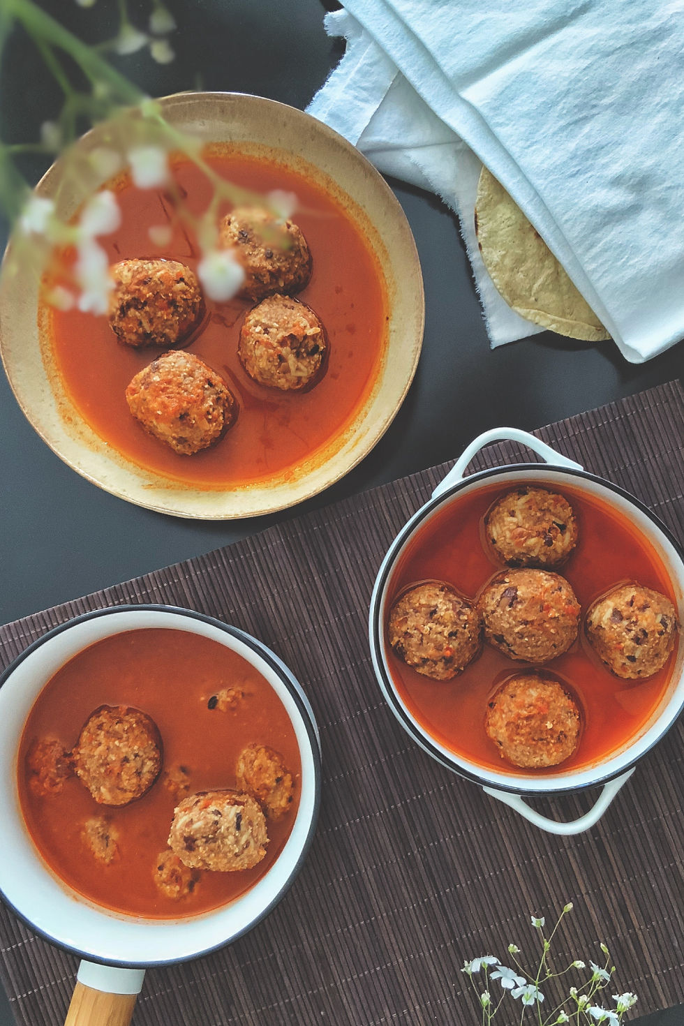 albóndigas veganas sin soya