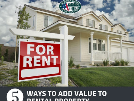 5 Ways to add value to rental property