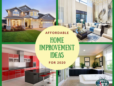 Affordable Home improvement ideas for 2020