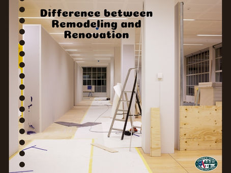 Difference between Remodeling and Renovation