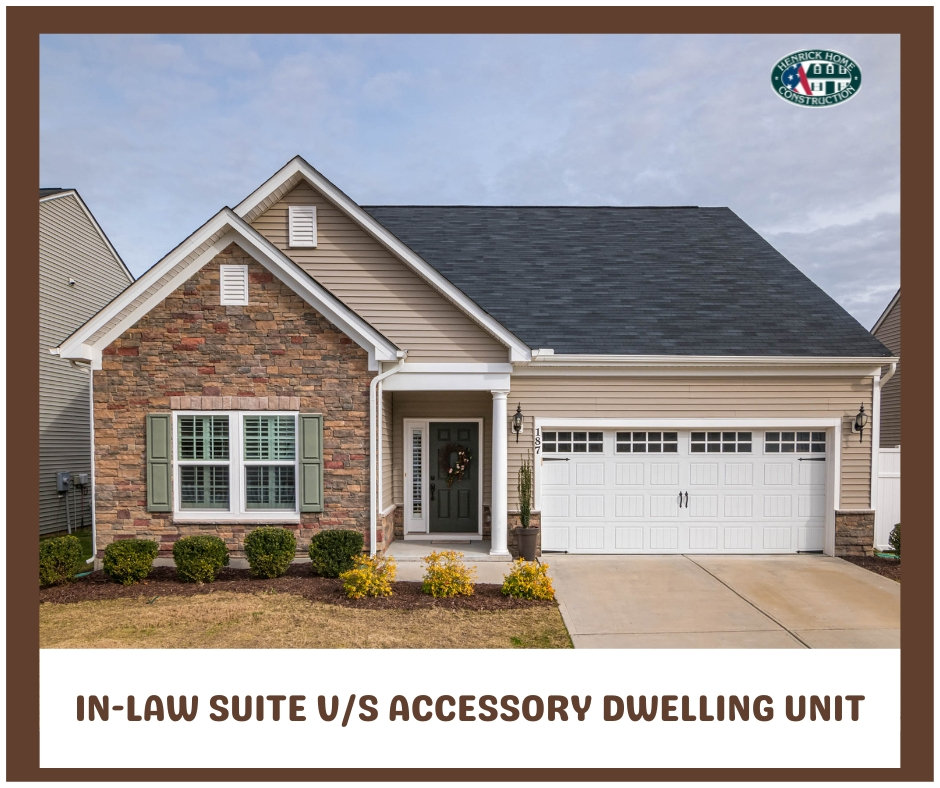 INLAW SUITE V/S ACCESSORY DWELLING UNIT KEY CONTRASTS TO KNOW