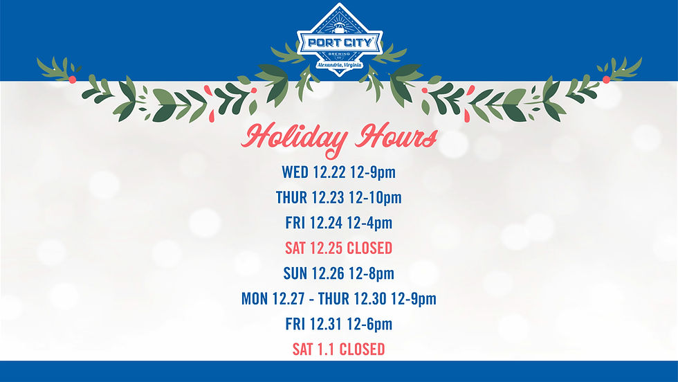 Holiday Hours
