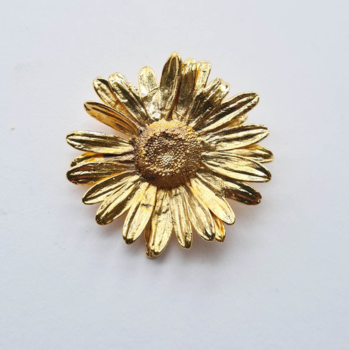 Broche Ancienne Mellerio - Marguerite - Année 1920 - Plaque Or - Occasion - Bijou Vintage