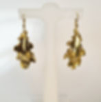 Boucle d'oreille en feuille de chêne