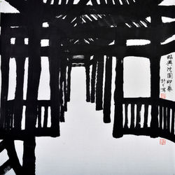 绍兴沈园印象.68x68.2012年
