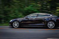 Black Sedan on Road
