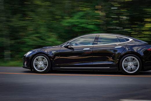 Black Sedan on Road