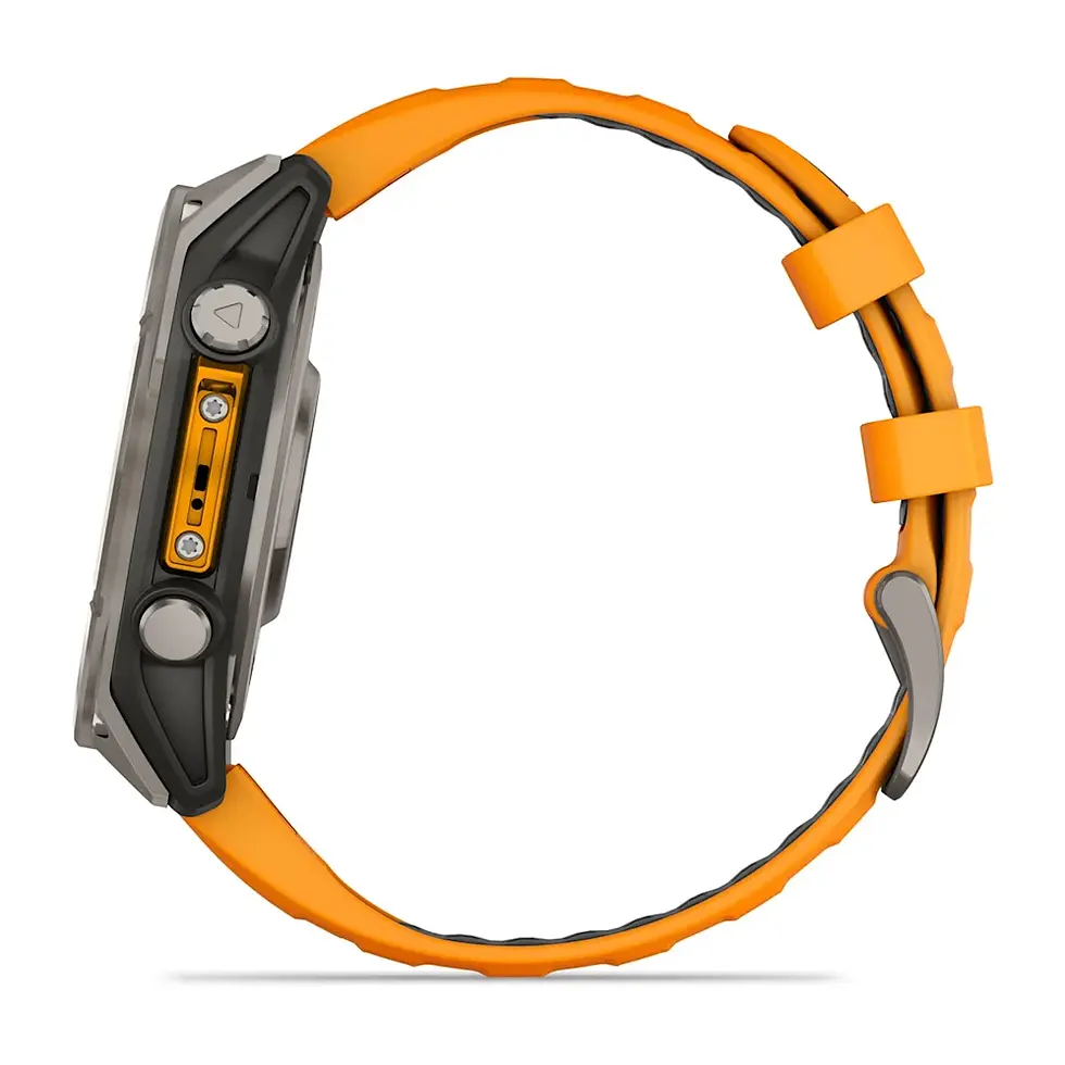 Thumbnail: fēnix® 8 – 51 mm, AMOLED Sapphire, Titanium with Spark Orange/Graphite Silicone