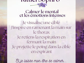 Calmer le mental avec un rituel